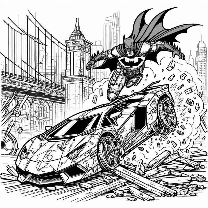 Desenho de Batman para imprimir