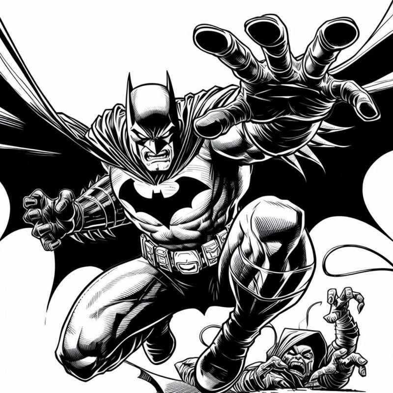 Desenho de Batman para imprimir