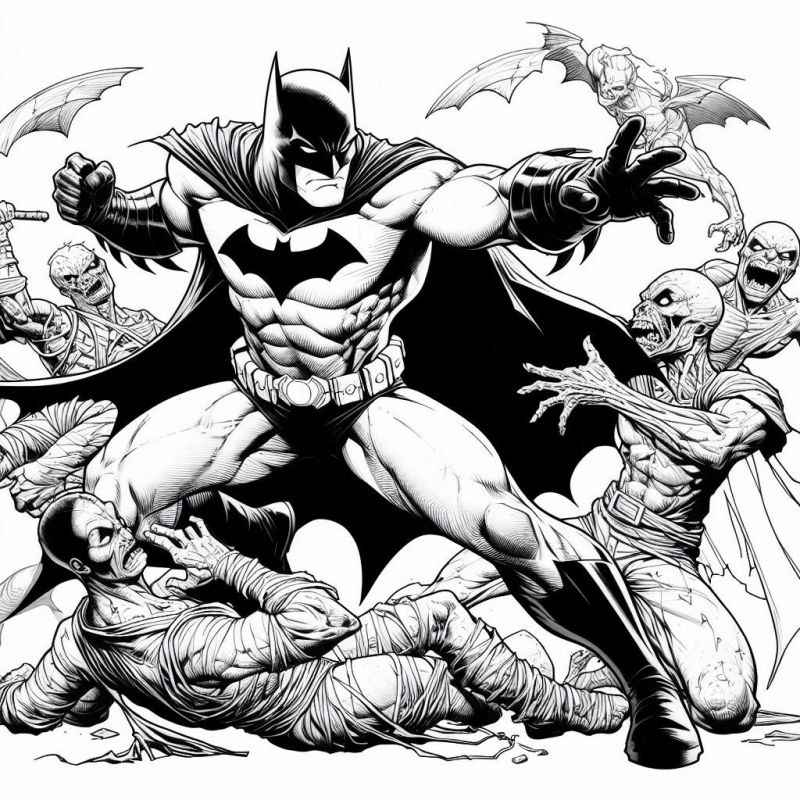 Desenho de Batman para imprimir