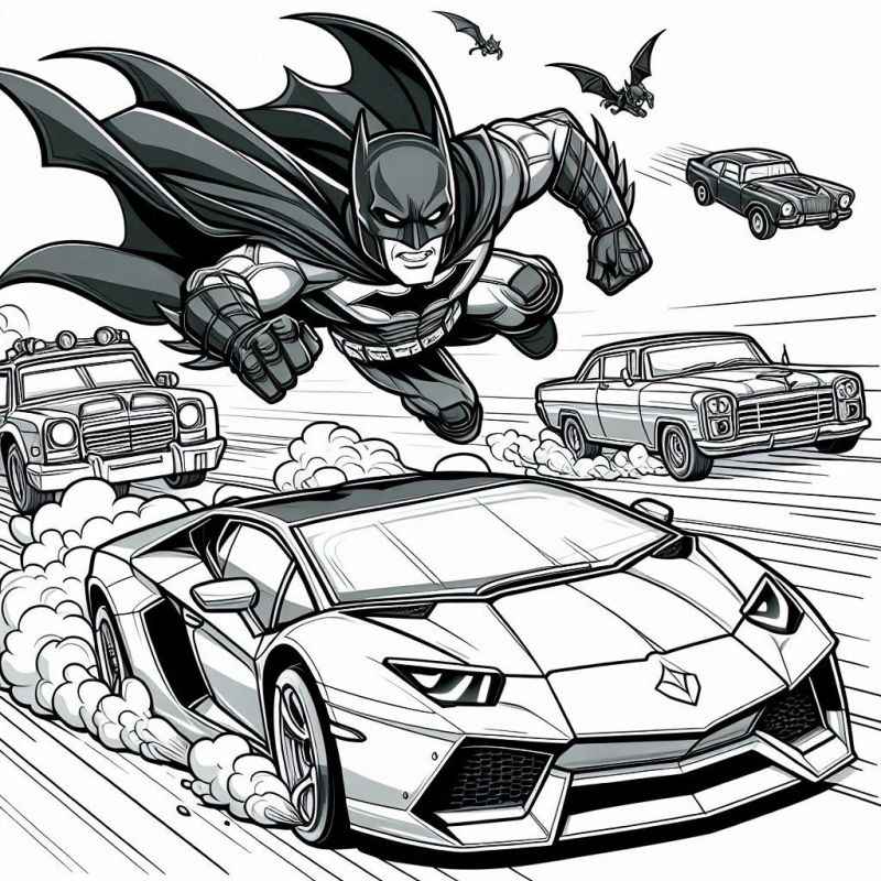 Desenho de Batman para imprimir