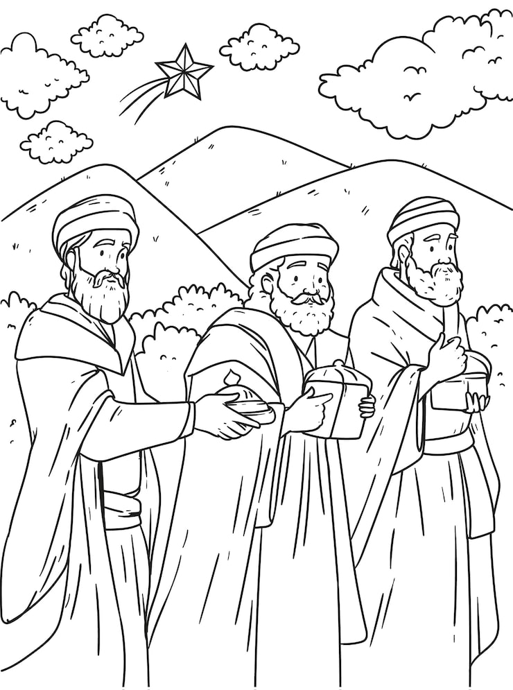 Desenho de Biblicos para imprimir
