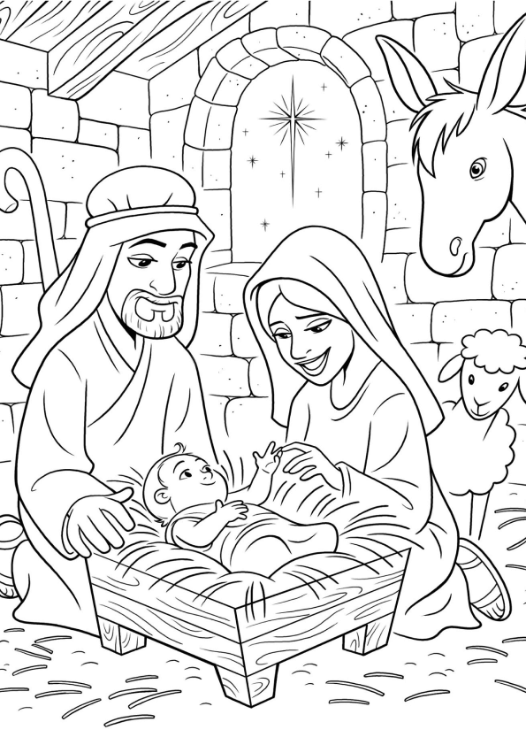 Desenho de Biblicos para imprimir