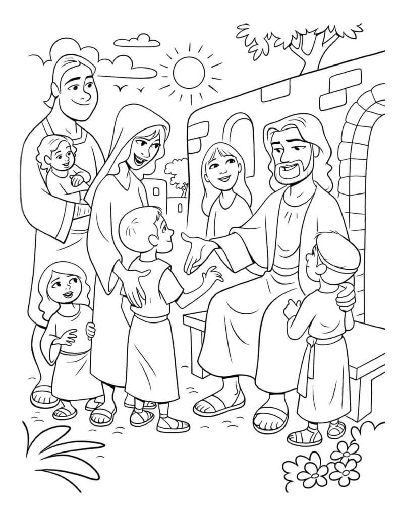 Desenho de Biblicos para imprimir