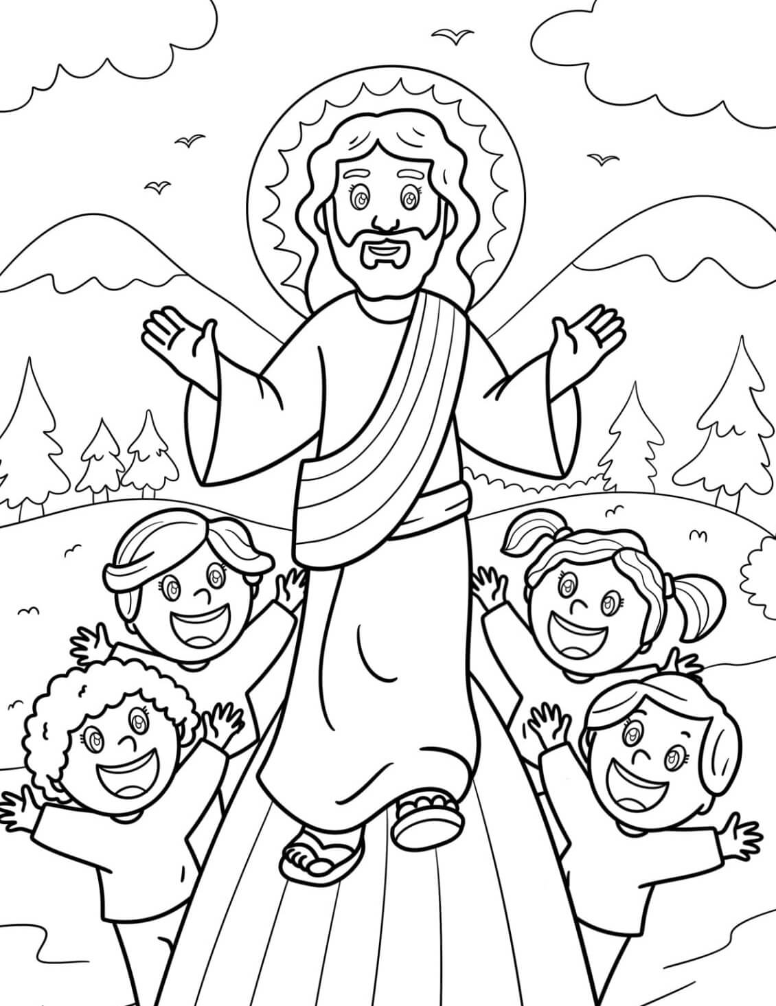 Desenho de Biblicos para imprimir