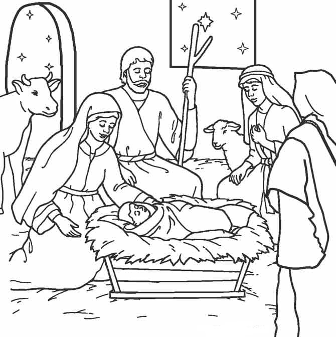 Desenho de Biblicos para imprimir
