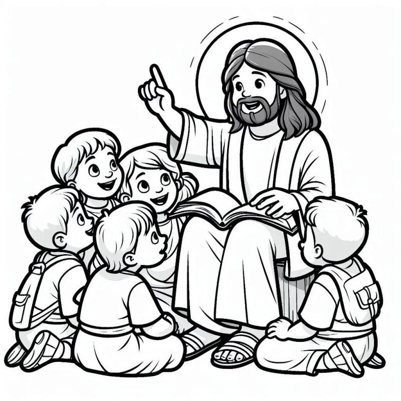 Desenho de Biblicos para imprimir