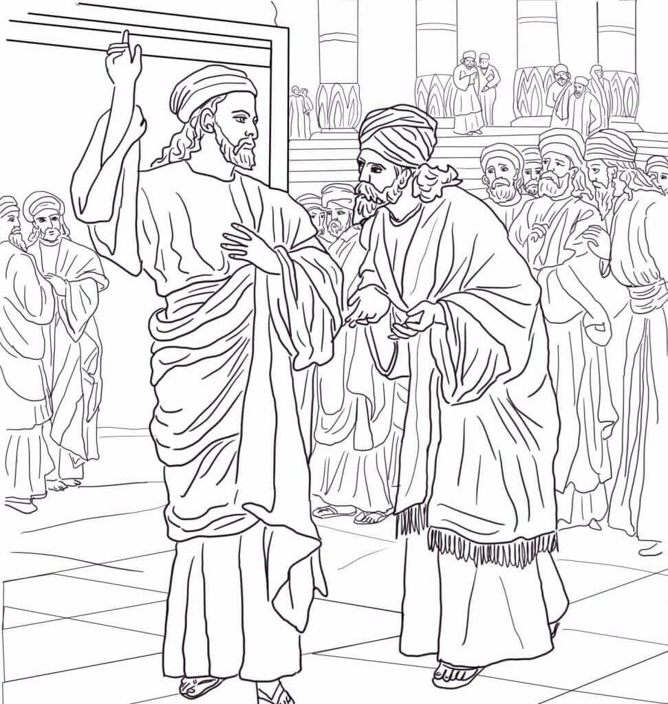 Desenho de Biblicos para imprimir