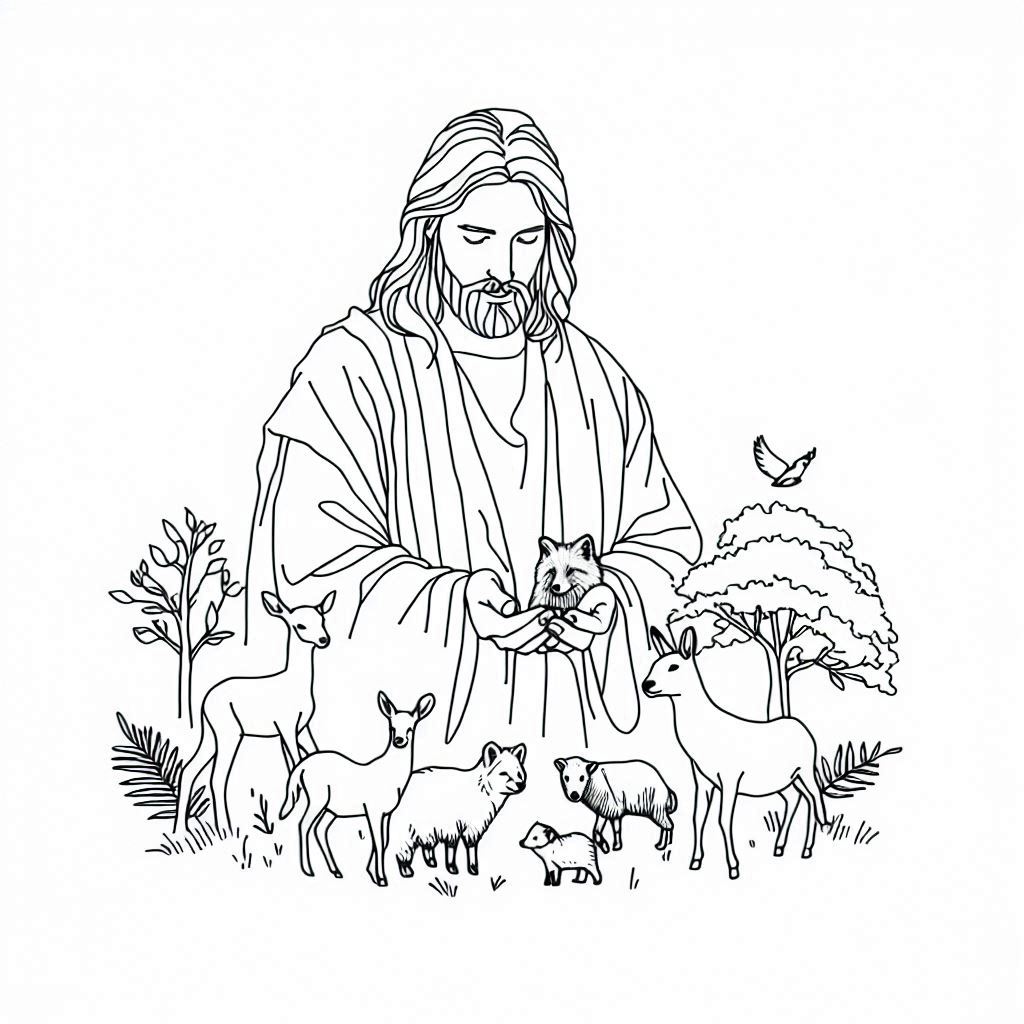 Desenho de Biblicos para imprimir