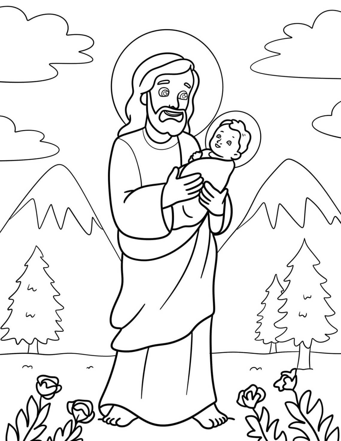 Desenho de Biblicos para imprimir