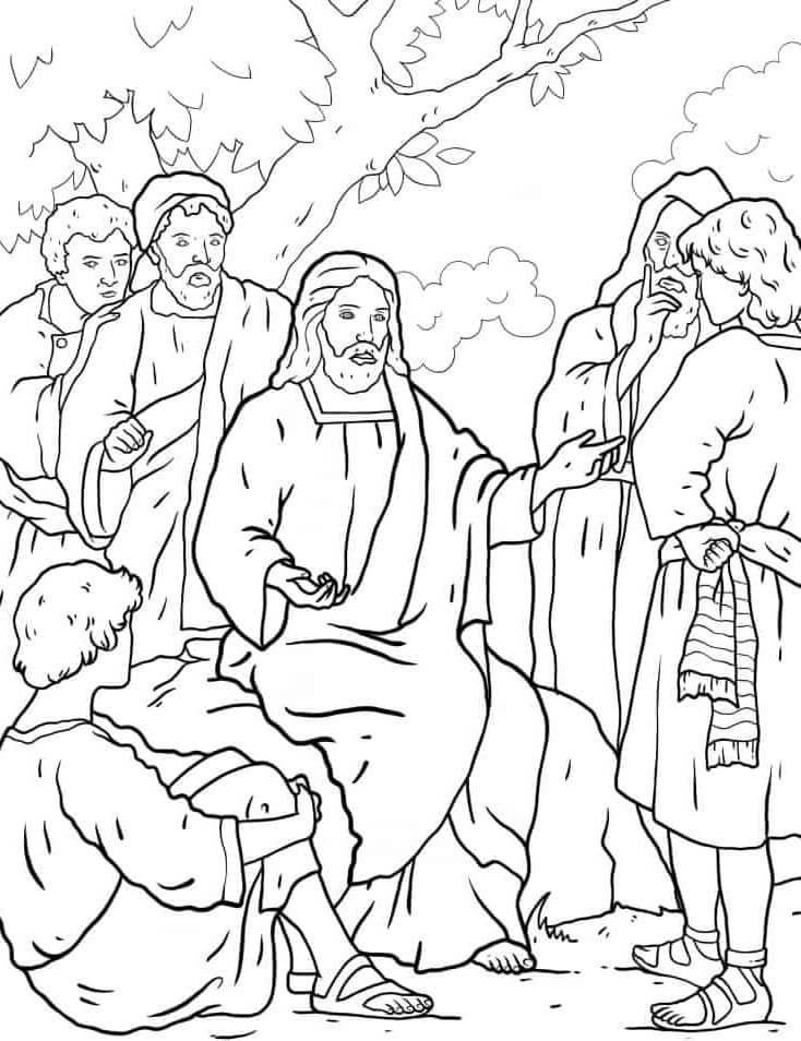 Desenho de Biblicos para imprimir