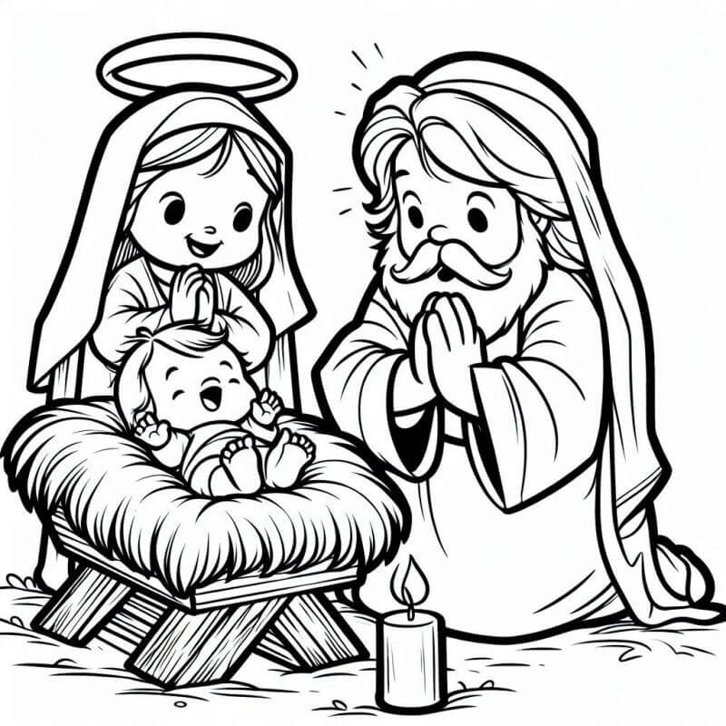 Desenho de Biblicos para imprimir