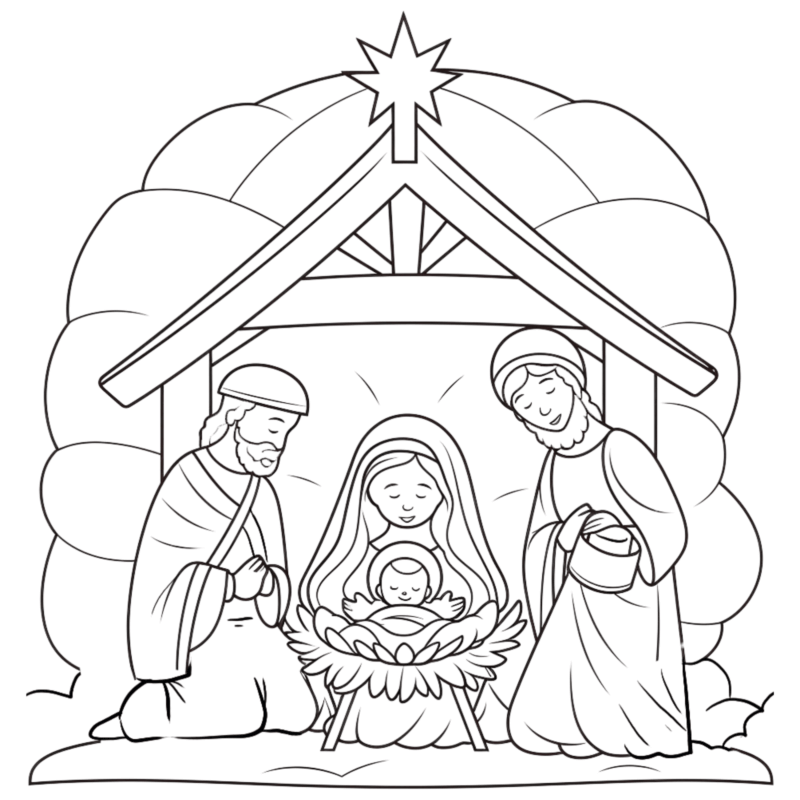 Desenho de Biblicos para imprimir