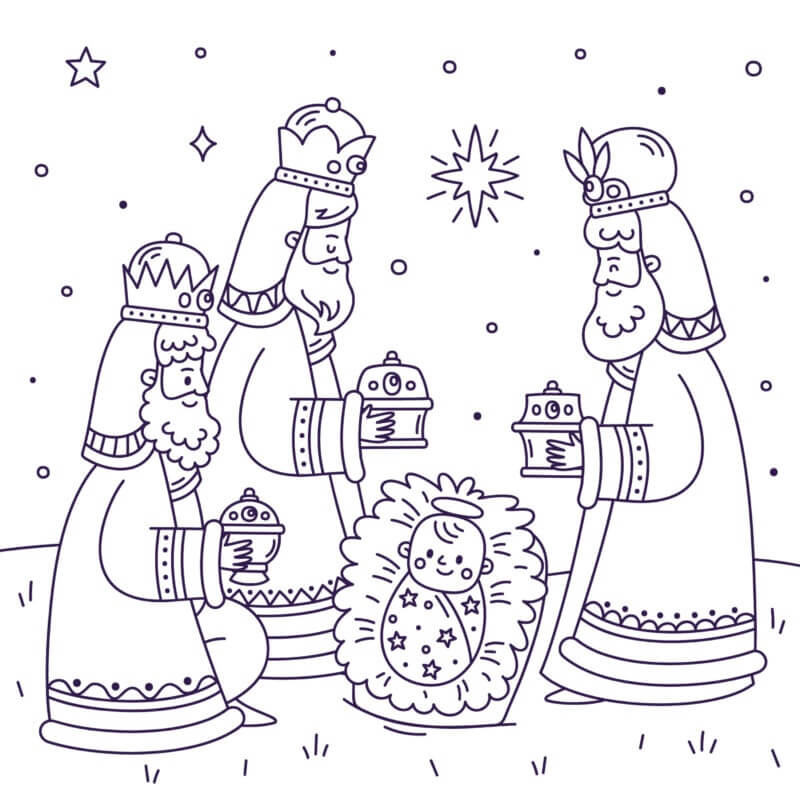 Desenho de Biblicos para imprimir