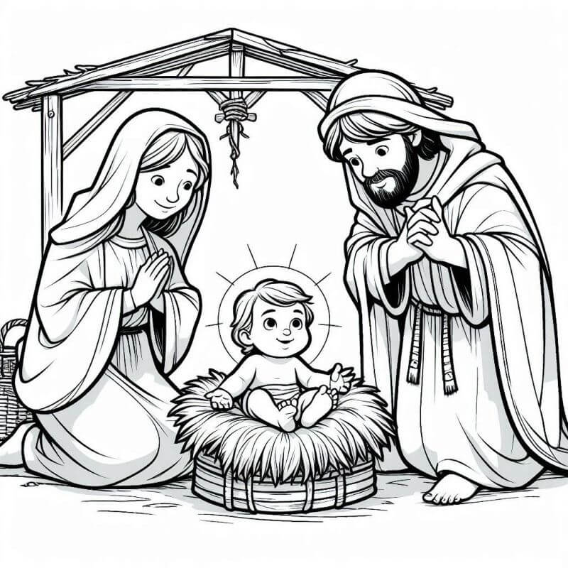 Desenho de Biblicos para imprimir