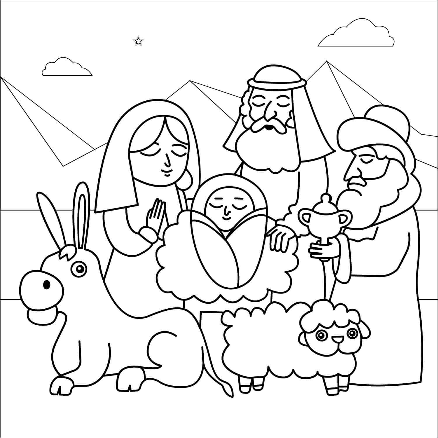 Desenho de Biblicos para imprimir