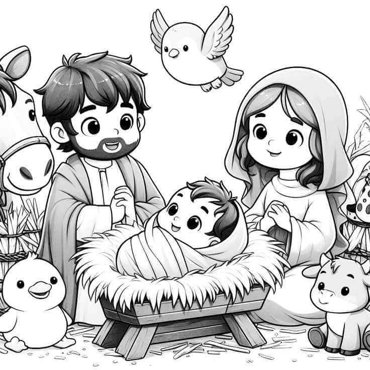 Desenho de Biblicos para imprimir