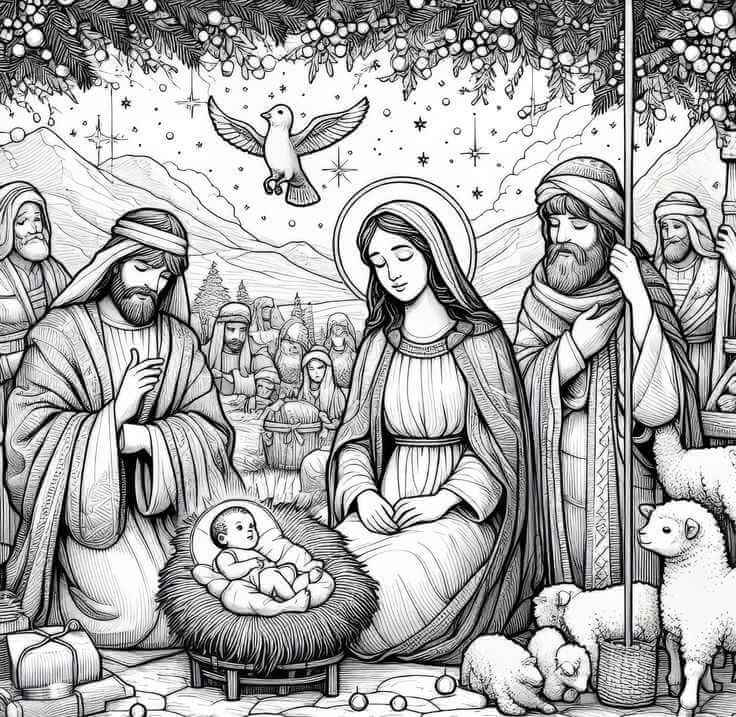 Desenho de Biblicos para imprimir