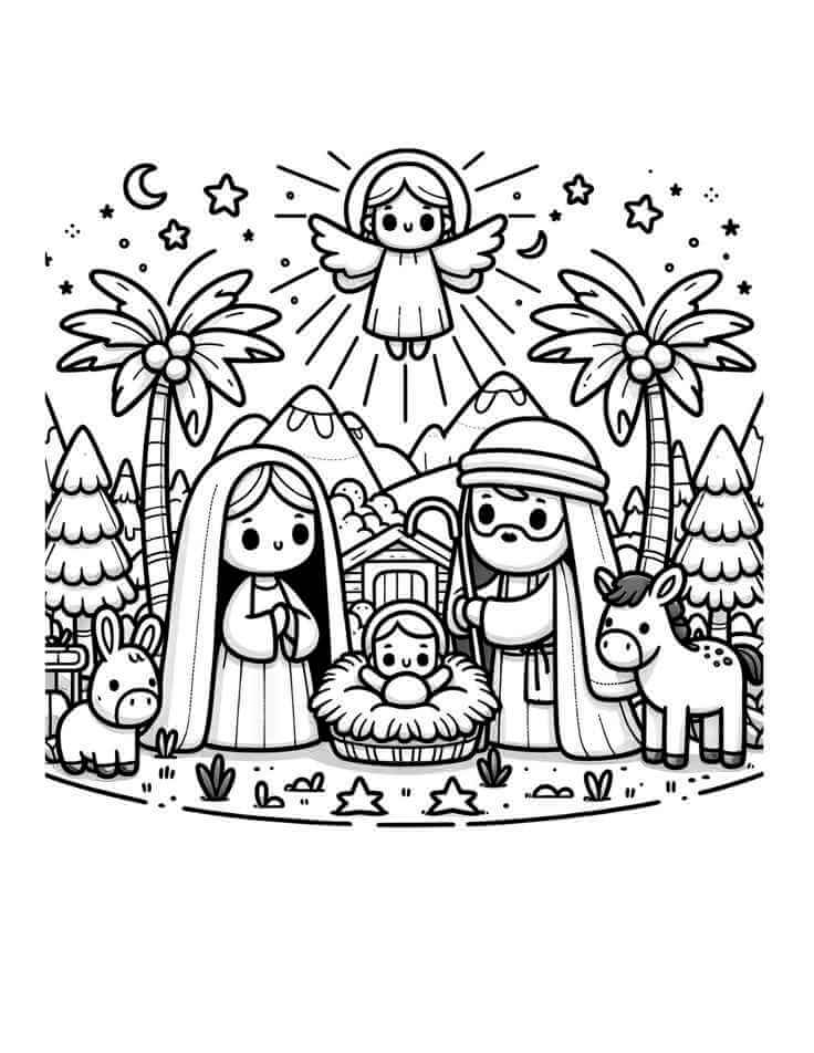 Desenho de Biblicos para imprimir
