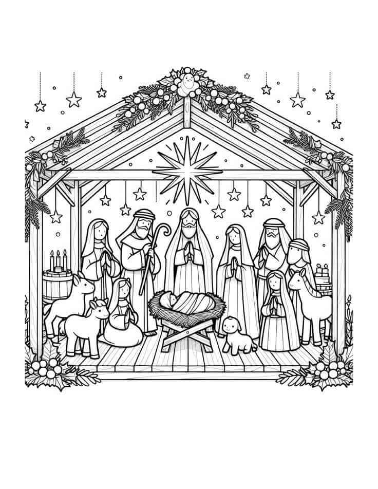 Desenho de Biblicos para imprimir