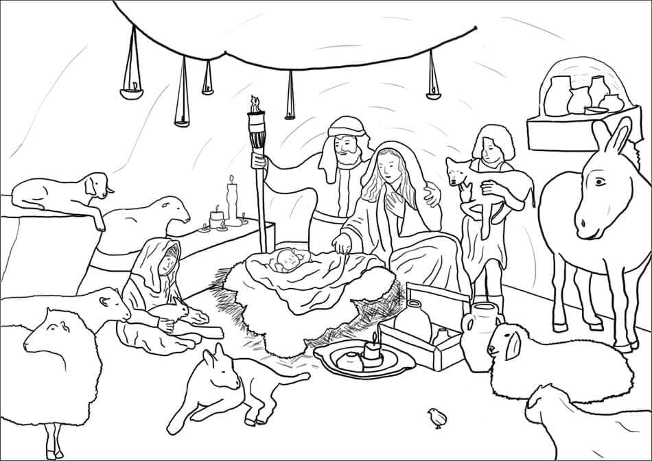 Desenho de Biblicos para imprimir