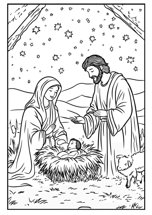 Desenho de Biblicos para imprimir