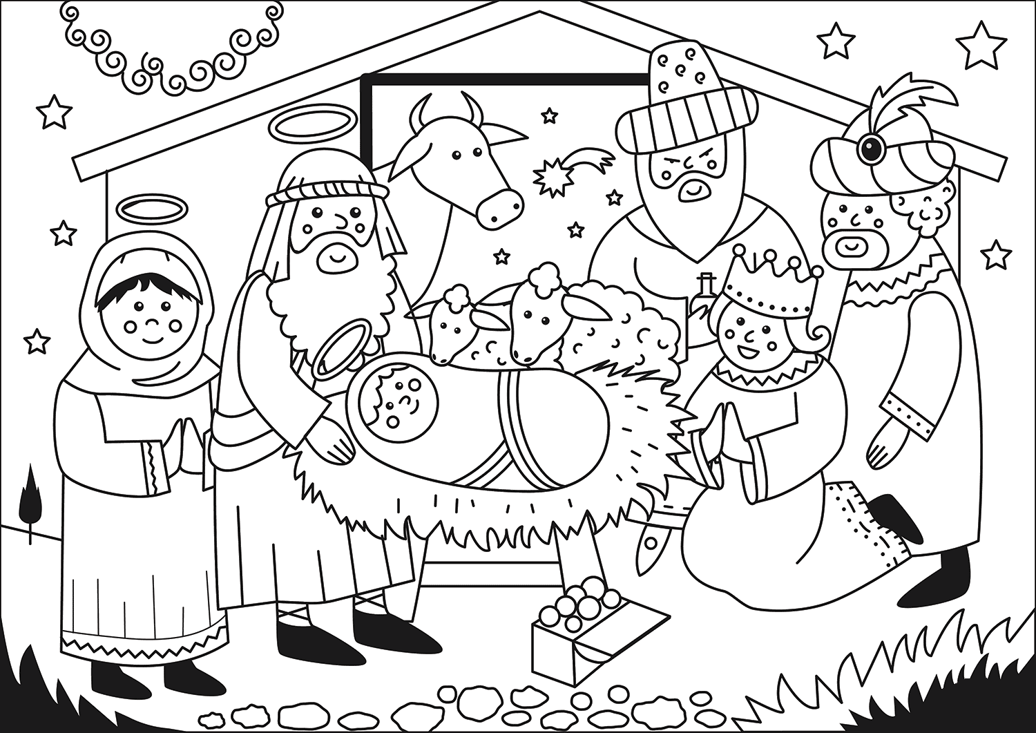 Desenho de Biblicos para imprimir