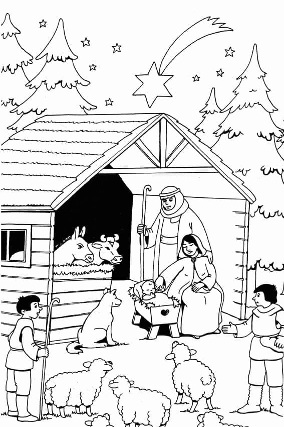 Desenho de Biblicos para imprimir