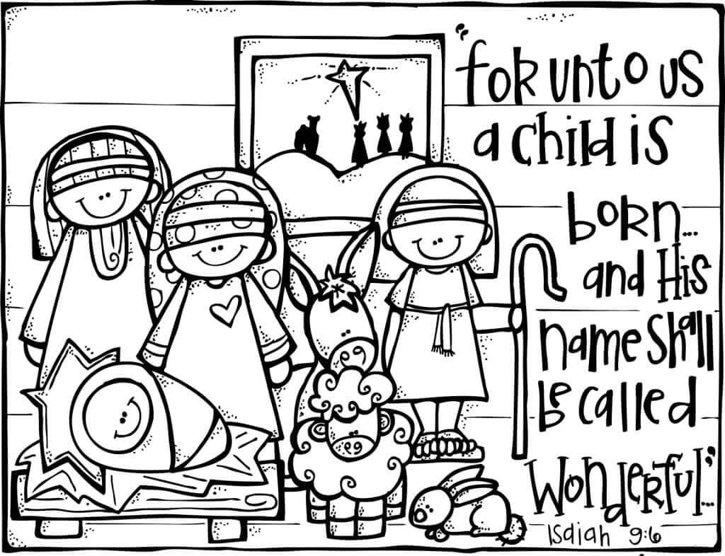 Desenho de Biblicos para imprimir