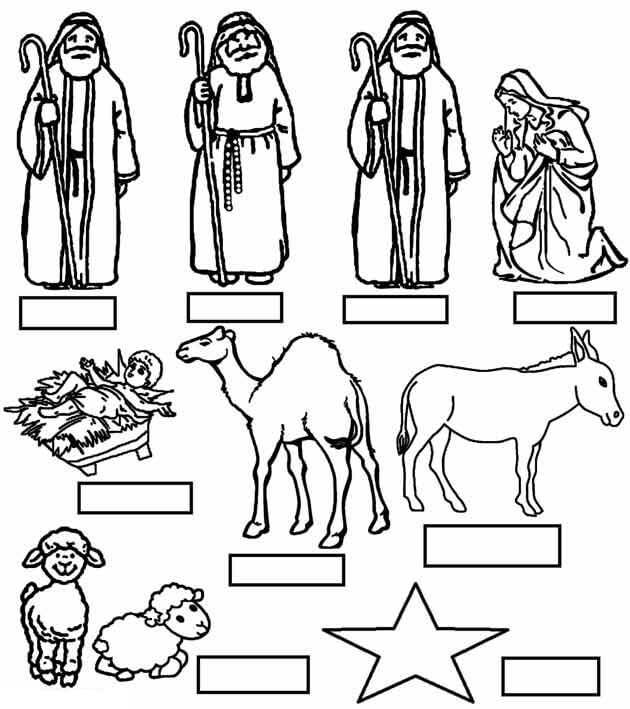 Desenho de Biblicos para imprimir