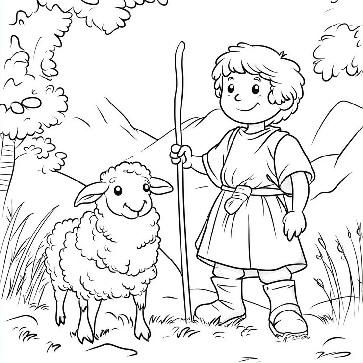 Desenho de Biblicos para imprimir