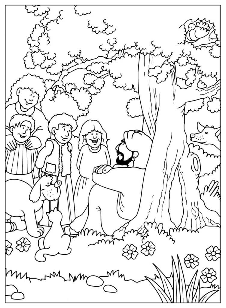 Desenho de Biblicos para imprimir