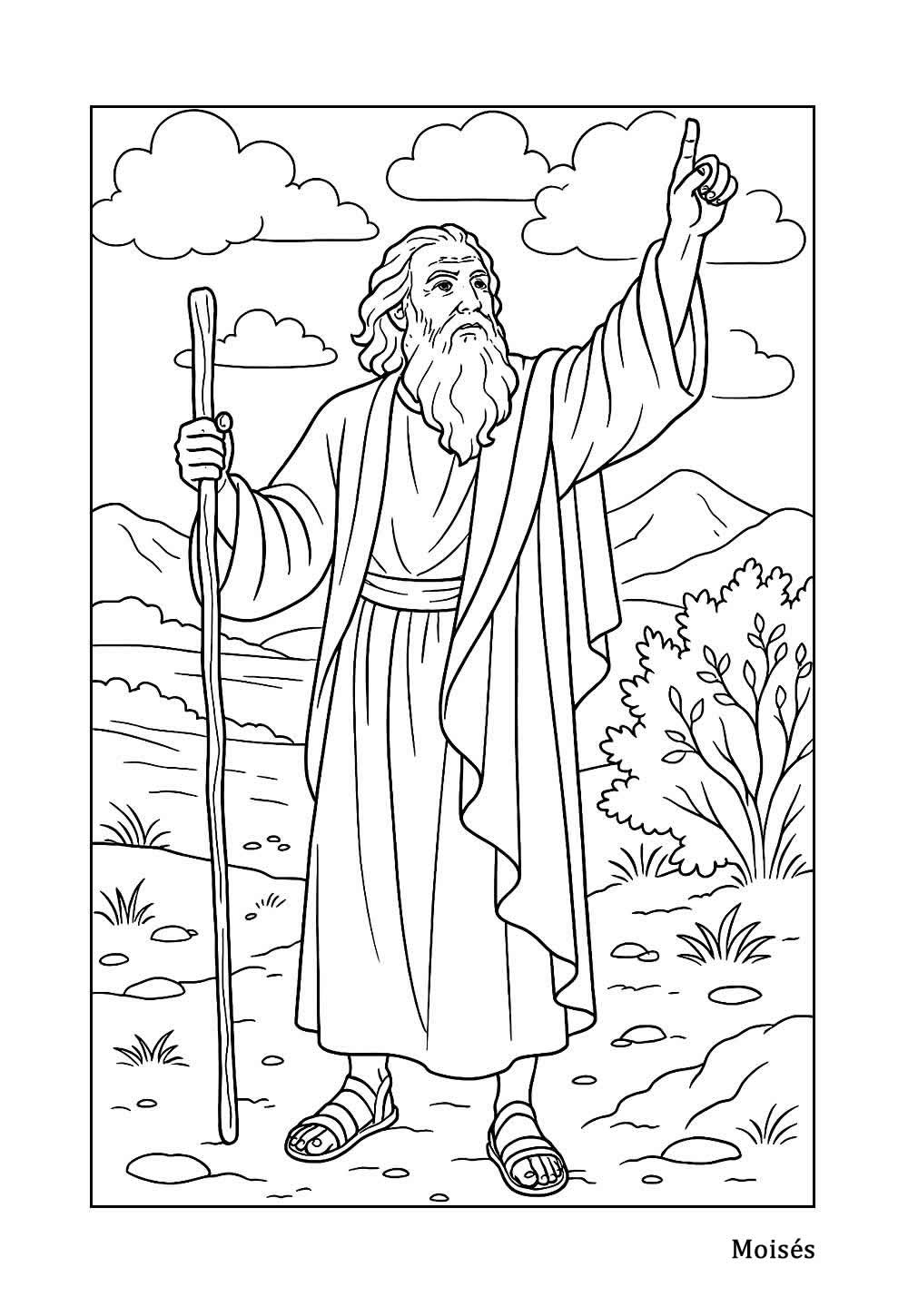 Desenho de Biblicos para imprimir