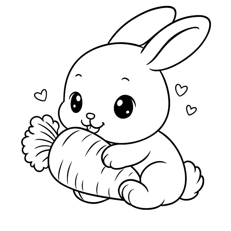 Desenho de Coelho para imprimir