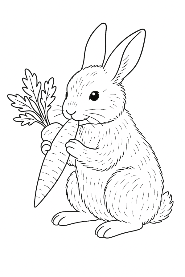 Desenho de Coelho para imprimir
