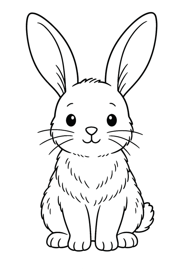 Desenho de Coelho para imprimir