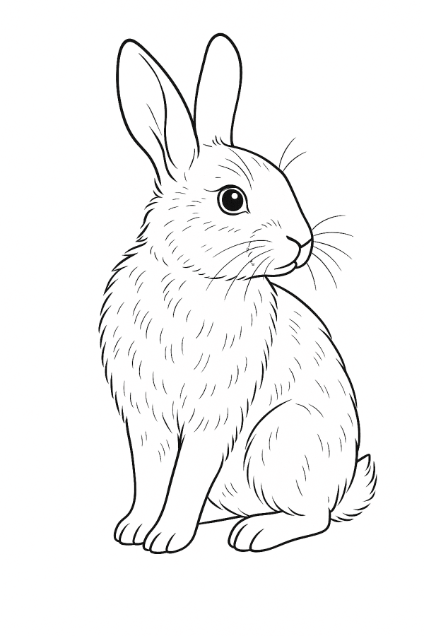 Desenho de Coelho para imprimir