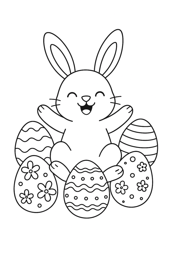 Desenho de Coelho para imprimir