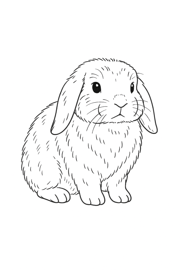 Desenho de Coelho para imprimir
