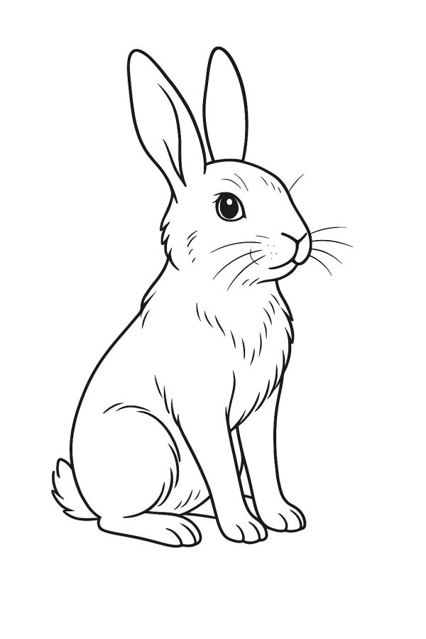 Desenho de Coelho para imprimir