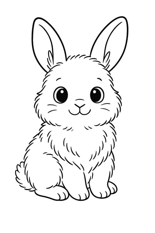 Desenho de Coelho para imprimir