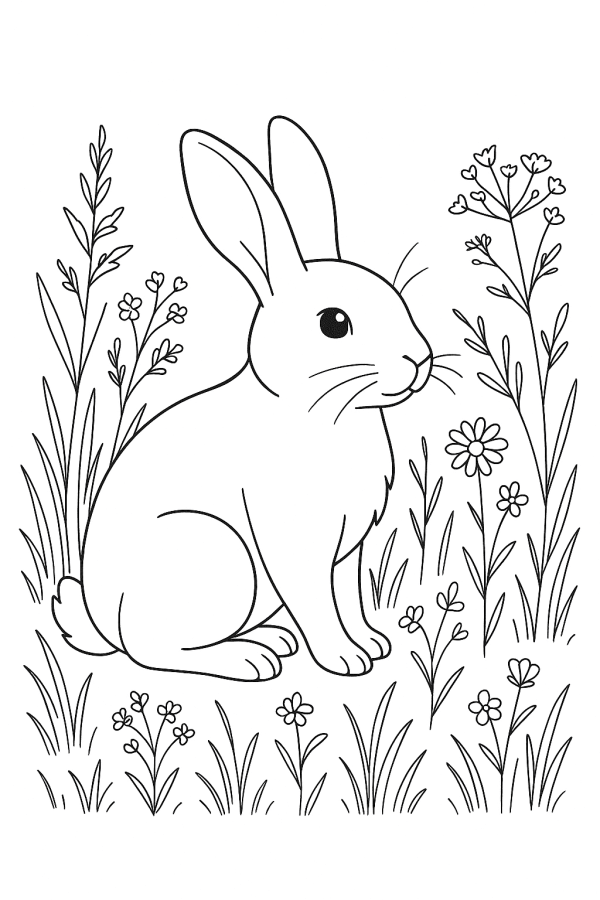 Desenho de Coelho para imprimir