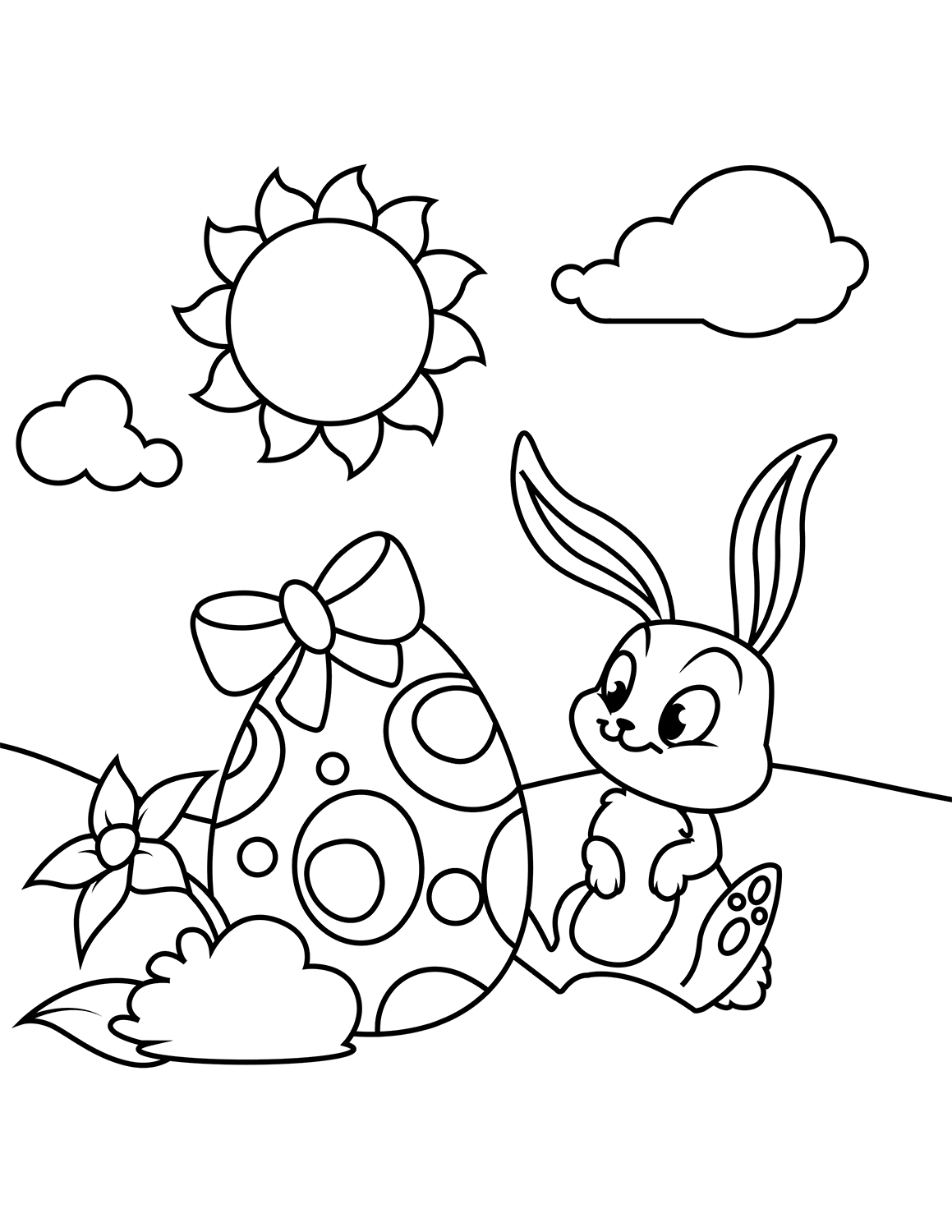 Desenho de Coelho para imprimir