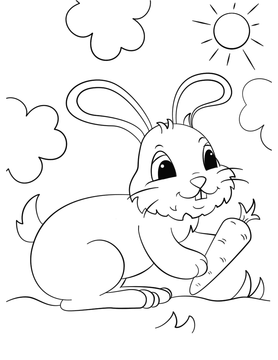 Desenho de Coelho para imprimir