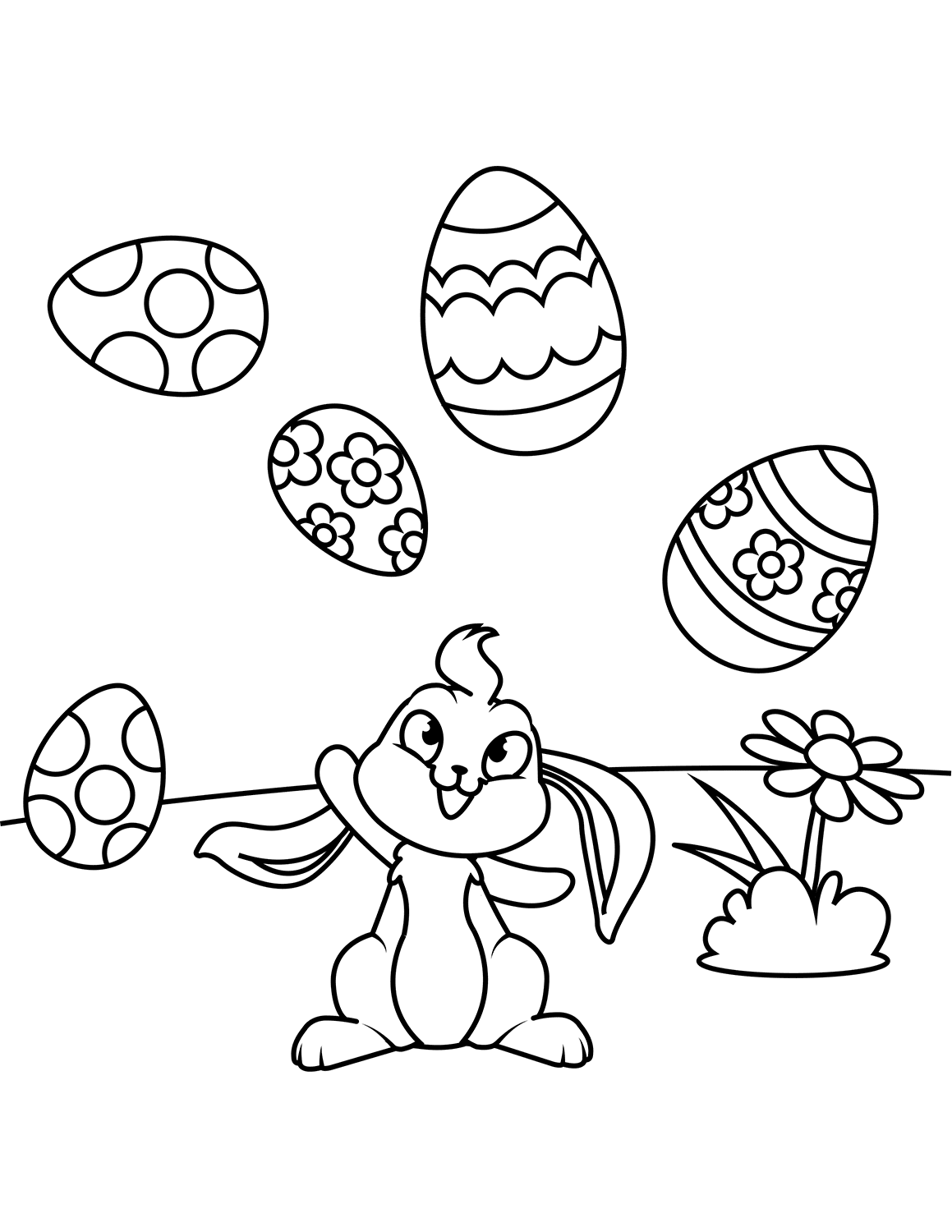 Desenho de Coelho para imprimir