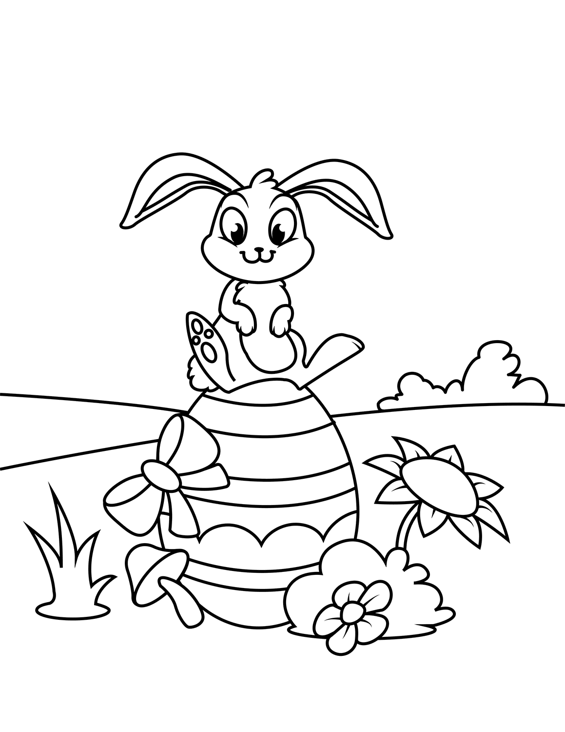 Desenho de Coelho para imprimir