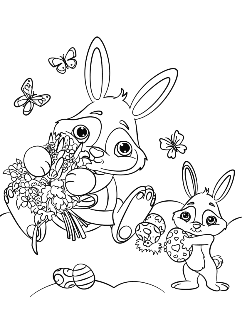 Desenho de Coelho para imprimir