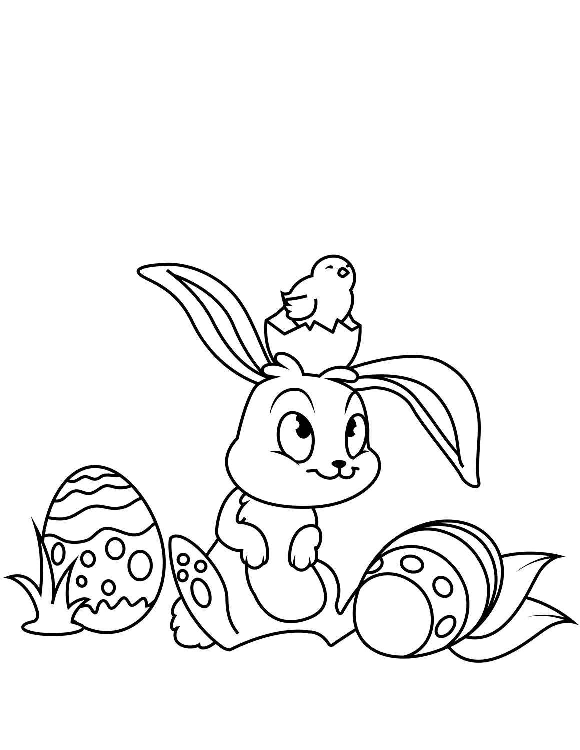 Desenho de Coelho para imprimir
