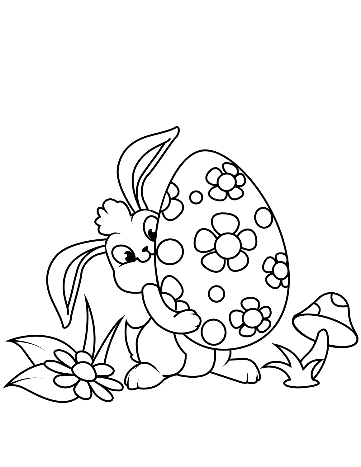 Desenho de Coelho para imprimir