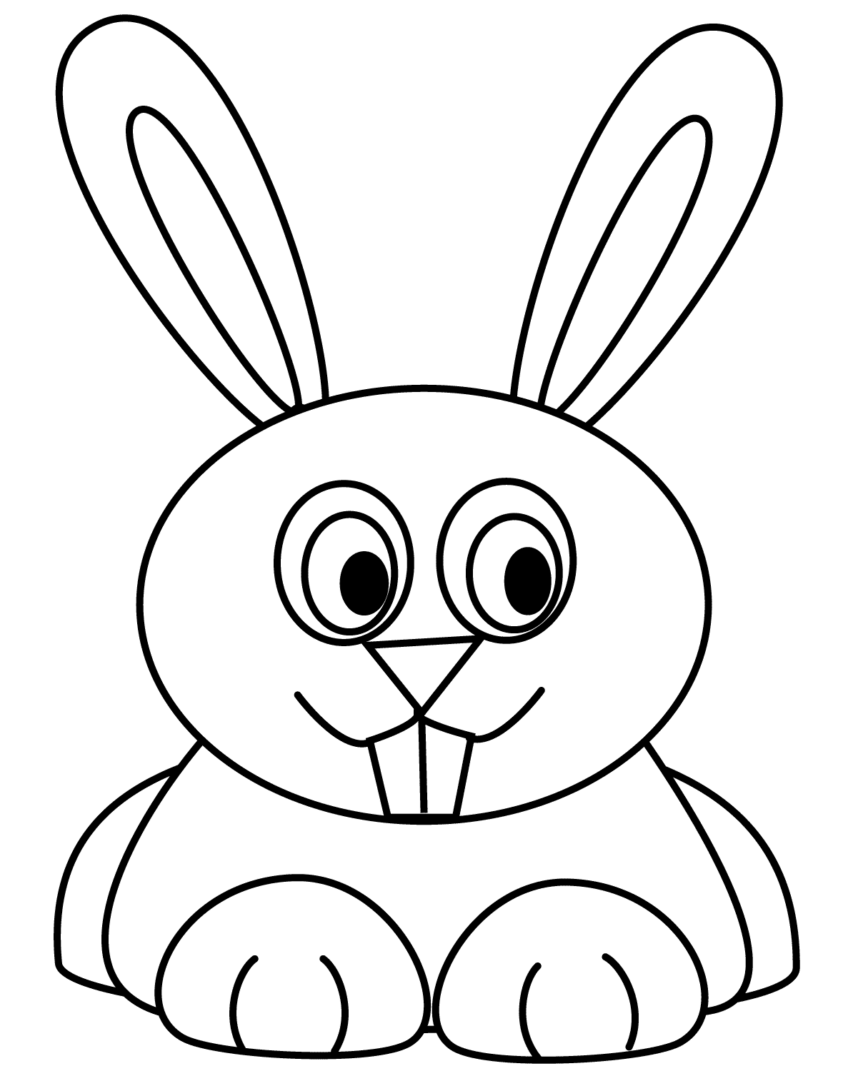 Desenho de Coelho para imprimir