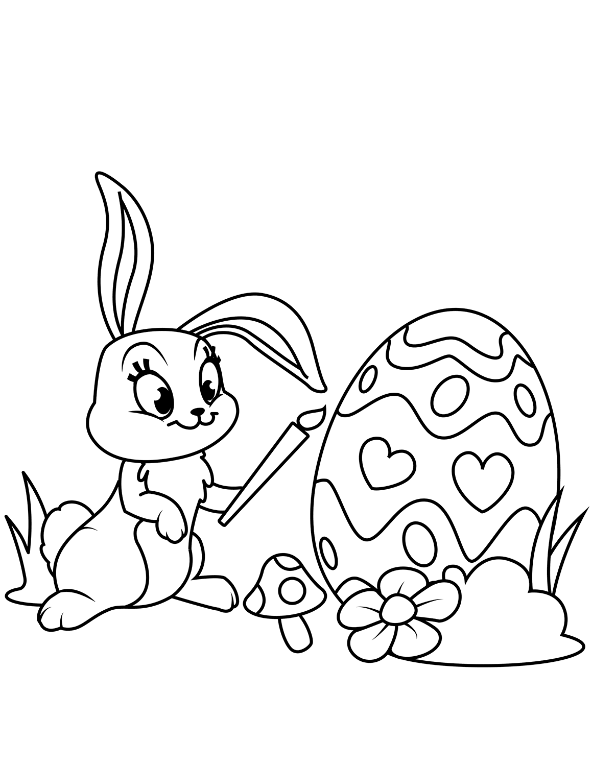 Desenho de Coelho para imprimir